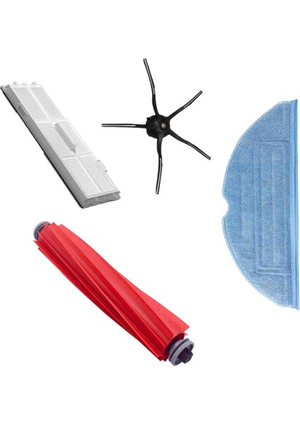 Roborock S7 Sonic Mopping Uyumlu Yedek Hepa Filtre Fırça Mop Seti