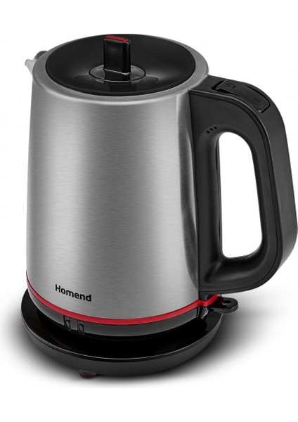 Royaltea 1750H Cam Demlikli Inox Siyah Çay Makinesi