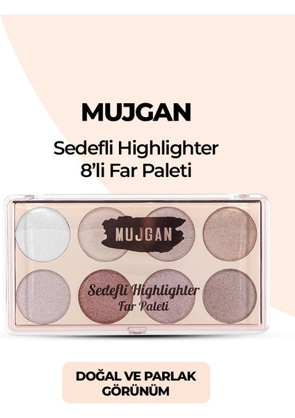 8 Renkli Sedefli Highlighter Far Paleti 843D No 1