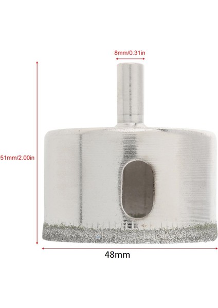 Cam Mermer Granit Delme Pancı 48 mm Matkap İçin Elmaslı Delik Karot