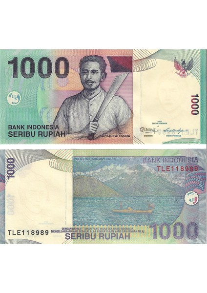 Endonezya 2013 Yılı 1000 Rupiah Yabancı Kağıt Para Çil (Unc) Koleksiyon Para