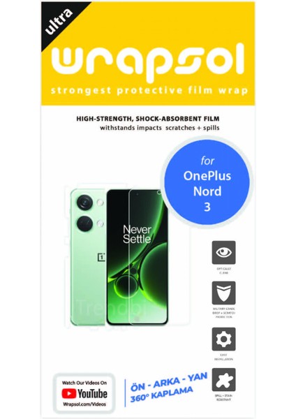 Oneplus Nord N30 Full Body Koruyucu Poliüretan Film fiyatları