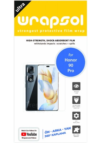 Honor 90 Pro Full Body Koruyucu Poliüretan Film