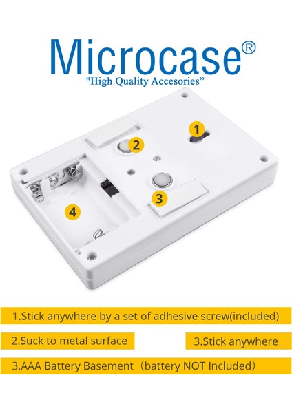 Çok Kullanışlı Mıknatıslı 3 Watt 240 Lümen Pilli On/off Düğmeli LED LAMBA-AL3925 fiyatları