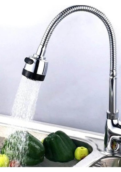 2 Fonksiyonlu Oynar Başlıklı Spiral Musluk Başlığı