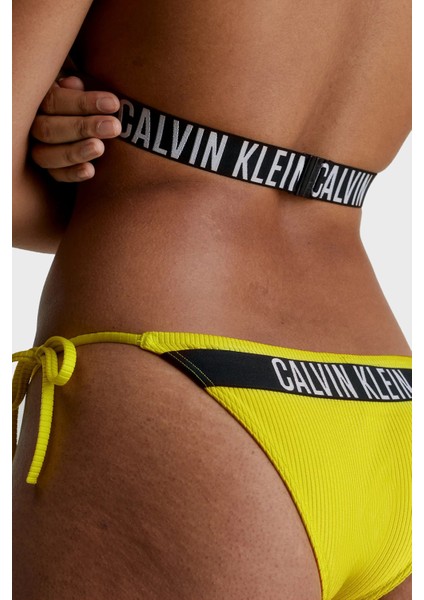 Logolu Yanları Bağcıklı Bikini Altı KW0KW01985LRF Bayan Bikini Altı KW0KW01985 Lrf