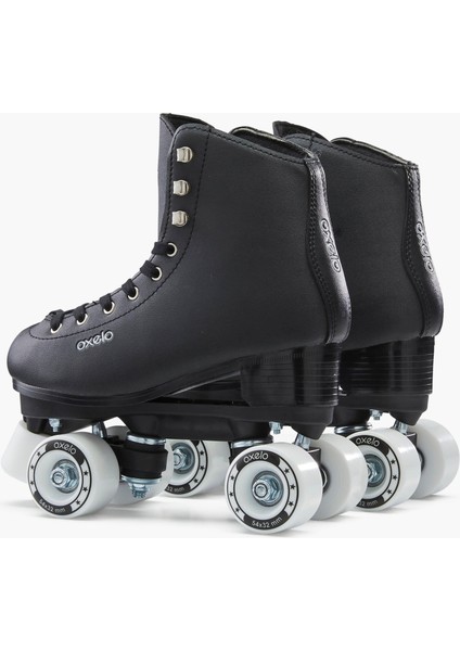 Oxelo Artistik Paten - Siyah - Quad 100