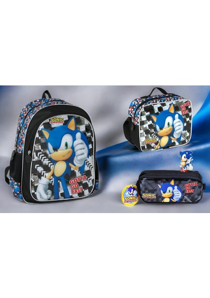 Sonic Ilkokul Çantası (3 Lü Set)