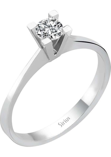 D Renk 0,24 Karat Pırlanta Tektaş Yüzük 0423R0164