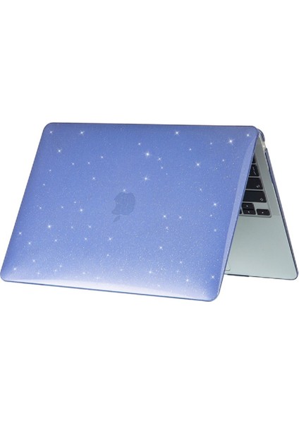 Apple Macbook Pro 13 M2 2022 A2686 A2338 Uyumlu Simli Parlak Kristal Kapak 360° Tam Koruma Kapak