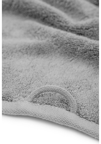 Pure Cotton 6'lı Havlu Seti Organik Pamuk Bez Bordürlü Nakışlı Gri fırsatları