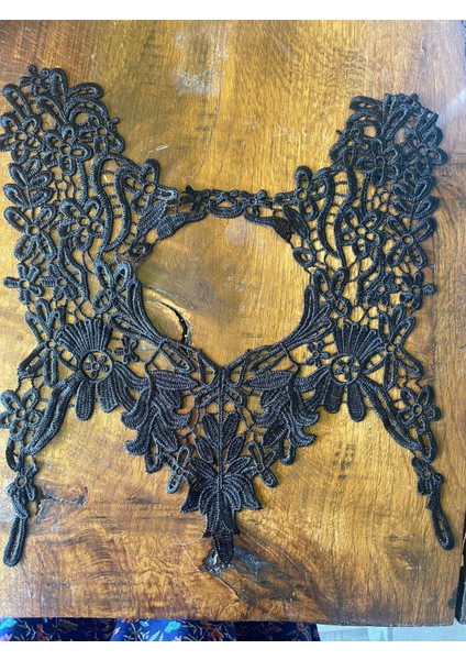 35X28 cm Siyah Nakış Işleme Yaka Aplike Arma Dikiş Hobi Giyim Aksesuarı