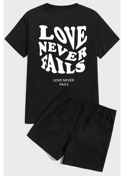 Only Trendwear Love Baskı Şort Takım