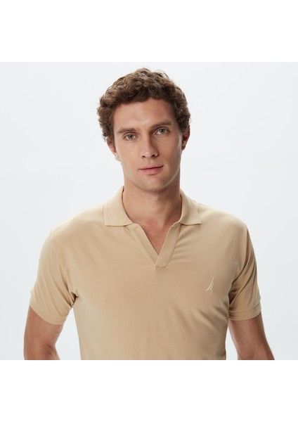 Erkek Bej Classic Fit Kisa Kollu Polo K35523T.2SA fırsatları