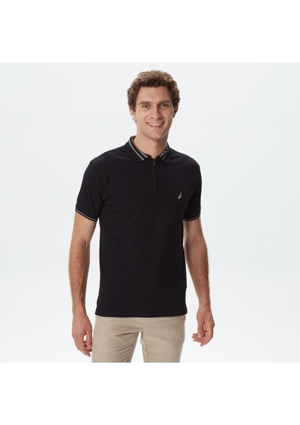 Nautıca Erkek Siyah Kısa Kollu Polo K35522T.0TB