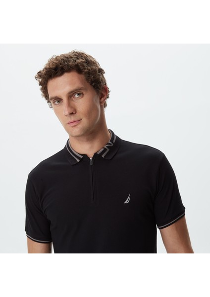 Nautıca Erkek Siyah Kısa Kollu Polo K35522T.0TB fırsatları