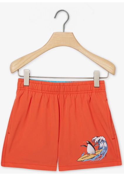 Nautıca Erkek Çocuk Turuncu Baskılı Şort Mayo TB35220T.8TR