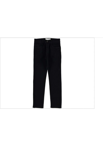 156260 Düz Renk Erkek Kot Pantolon 12/16 Yaş - Siyah - 13-14 Yaş