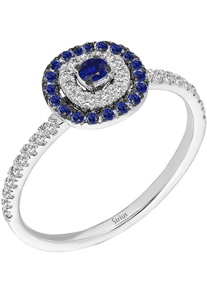 Pırlanta ve Safir Ikon Yüzük 0423R0178