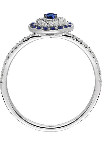 Pırlanta ve Safir Ikon Yüzük 0423R0178