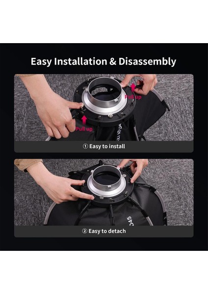AS-045 Izgaralı ve Gridli Softbox 45CM 3308 indirimleri