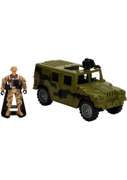 Askeri Araçlar Sesli ve Işıklı Oyun Seti - Jeep