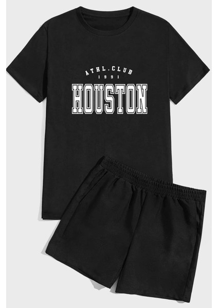 Only Trendwear Houston Baskı Şort Takım