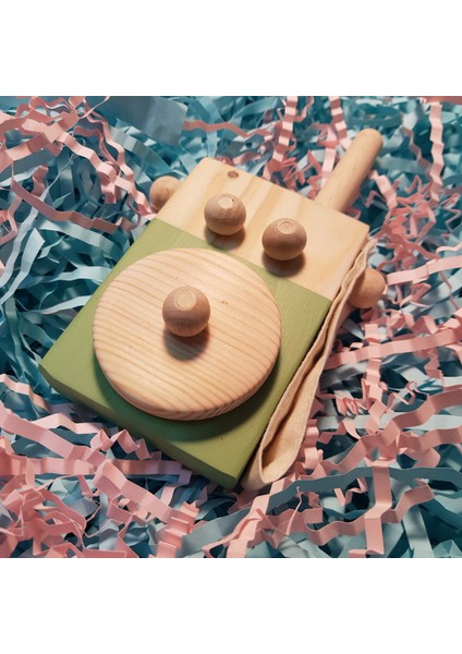 El Yapımı Ahşap Oyuncak Baby Telsiz Çocuklar Hayal Gücünü, Bebekler Için Güvenli modelleri