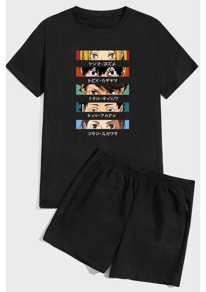 Only Trendwear Cosplay Haikyuu Baskı Şort Takım