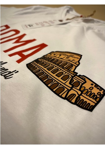 Alma Mater Company Roma Baskılı T-Shirt