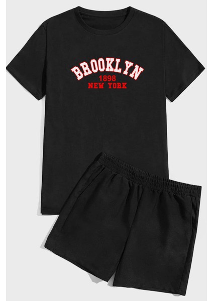 Only Trendwear Brooklyn Baskı Şort Takım