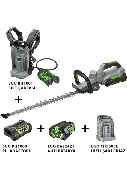 Power HT6500E Akülü Çit Kesme Makinesi 65 cm