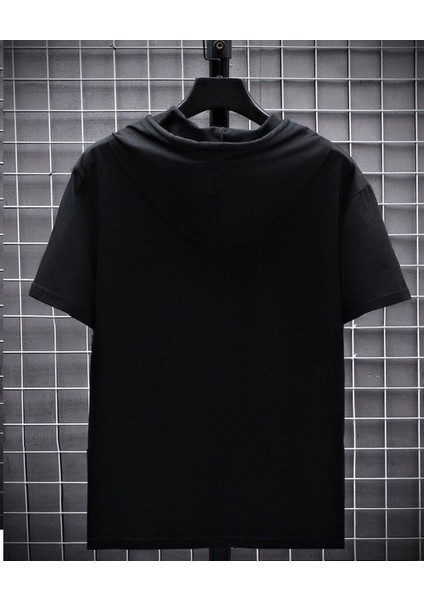 Oversize Kapüşonlu T-Shirt Siyah fiyatları