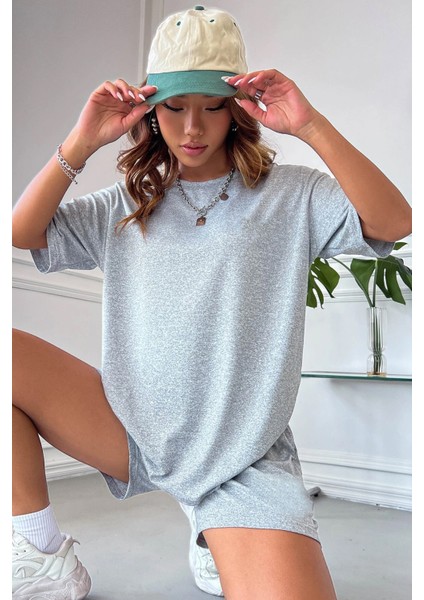 Unisex Pamuklu Penye Şort Takım