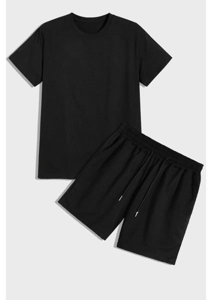Only Trendwear Unisex Pamuklu Penye Şort Takım