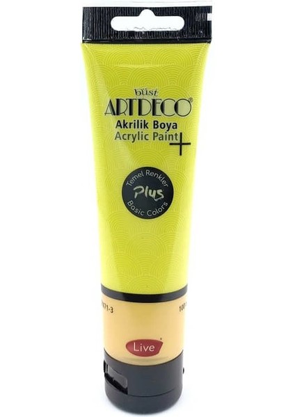 Plus Akrilik Boya 100ML Tüp Limon Sarı 403