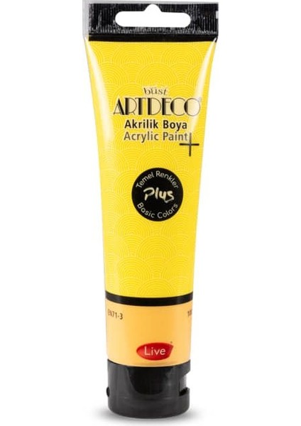 Plus Akrilik Boya 100ML Tüp Sarı 405