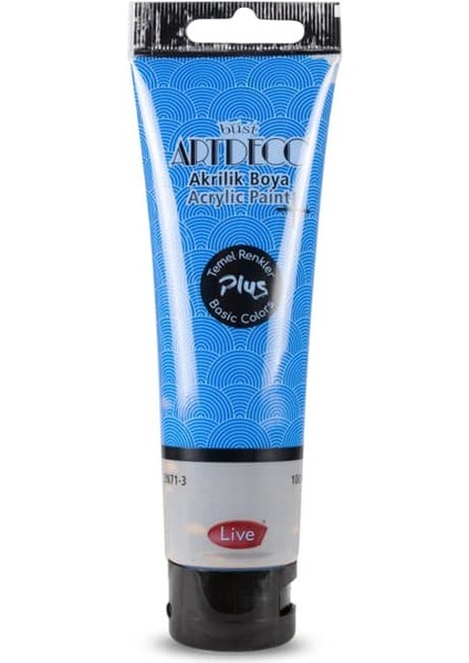 Plus Akrilik Boya 100ML Tüp Mavi 443