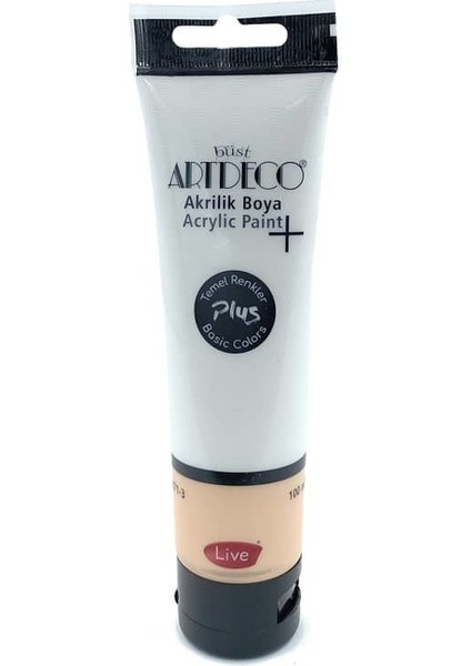 Plus Akrilik Boya 100ML Tüp Titanyum Beyazı 502