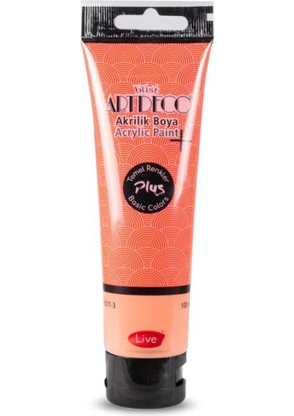 Plus Akrilik Boya 100ML Tüp Kızıl 414