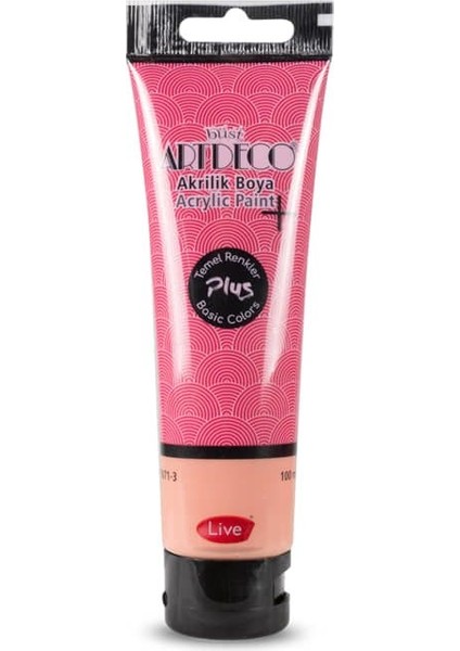 Plus Akrilik Boya 100ML Tüp Bordo 424