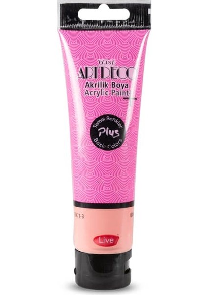 Plus Akrilik Boya 100ML Tüp Pembe 430