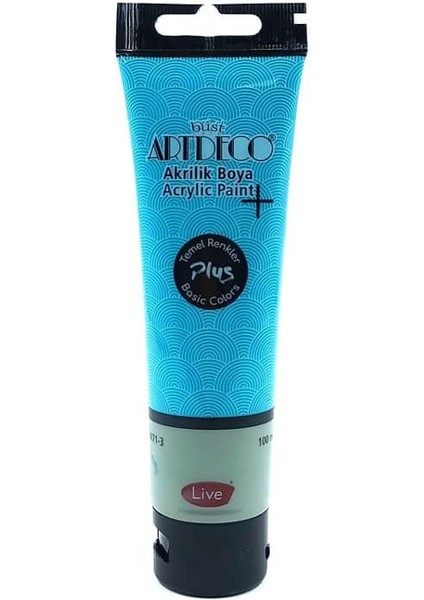 Plus Akrilik Boya 100ML Tüp Turkuaz Yeşil 457