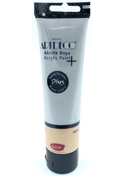 Plus Akrilik Boya 100ML Tüp Gri 498