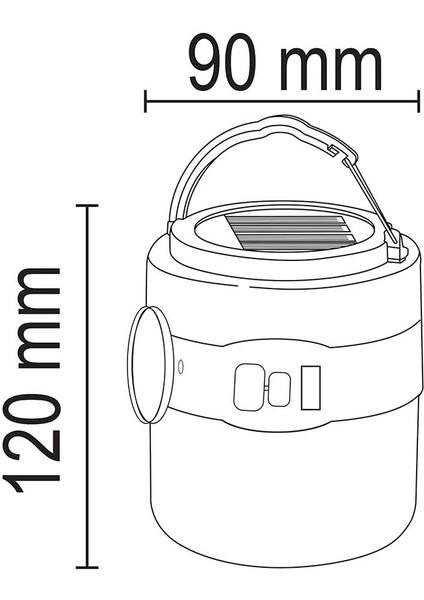 FL - 3210M 30W 6500K Beyaz Solar Mavi Kamp Lambası fırsatları