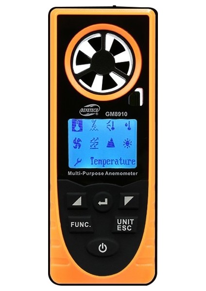 BGM8910 Çok Fonksiyonlu Dijital Rüzgar Ölçer Anemometre