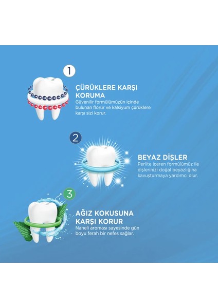 Üçlü Koruma Diş Macunu 120 ml Ekonomik Paket x 3 Adet
