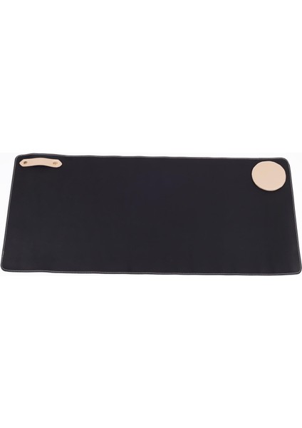 Deri Masa Pedi Ofis ve Ev Masa Matı - Laptop Sümeni ve Geniş Mouse Altlığı Masa Sümen Takımı