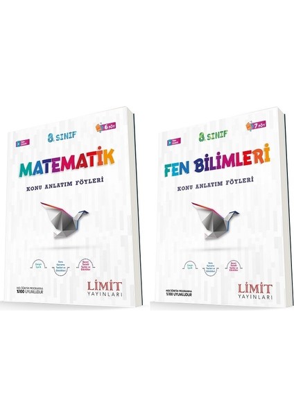 8. Sınıf Matematik - Fen Bilimleri Konu Föyleri Seti 2 Kitap