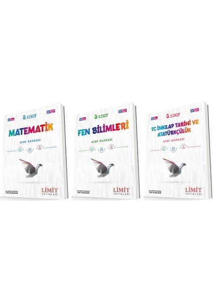 8. Sınıf Matematik - Fen - Inkılap Soru Seti 3 Kitap